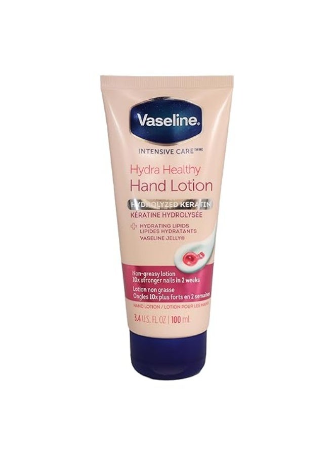 فازلين لوشن فازلين للعناية المركزة لليدين، كريم مرطب غني بالكيراتين المتحلل، كريم ترطيب عميق لليدين شديدة الجفاف، سريع الامتصاص، 100 مل - Image 3